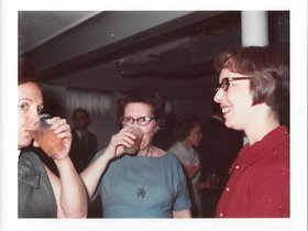 1969 Harriet, Esther, & Myra in basement.jpg